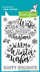 Lawn Fawn - Clear Stamp - Giant Holiday Messages