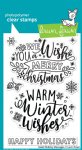 Lawn Fawn - Clear Stamp - Giant Holiday Messages 
