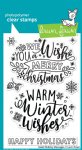 Lawn Fawn - Clear Stamp - Giant Holiday Messages