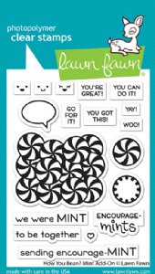Lawn Fawn - Clear Stamp - How You Bean? Mint Add-On