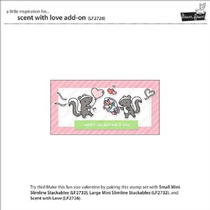 Lawn Fawn - Clear Stamp - Scent with Love Add-On