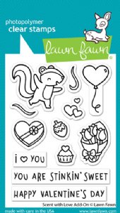 Lawn Fawn - Clear Stamp - Scent with Love Add-On