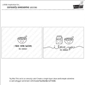 Lawn Fawn - Clear Stamp - Cerealsly Awesome