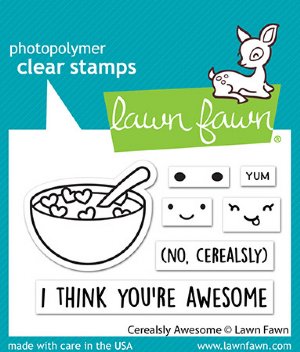 Lawn Fawn - Clear Stamp - Cerealsly Awesome