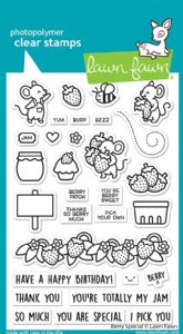 Lawn Fawn - Clear Stamp - Berry Special