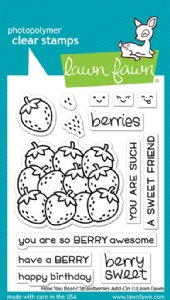 Lawn Fawn - Clear Stamp - How You Bean? Strawberries Add-On