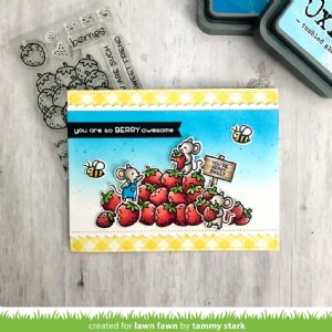 Lawn Fawn - Clear Stamp - How You Bean? Strawberries Add-On