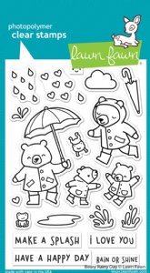 Lawn Fawn - Clear Stamp - Beary Rainy Day