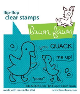 Lawn Fawn - Clear Stamp - Rub-a-Dub-Dub Flip-Flop