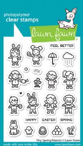 Lawn Fawn - Clear Stamp - Tiny Spring Friends