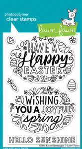 Lawn Fawn - Clear Stamp - Giant Easter Messages