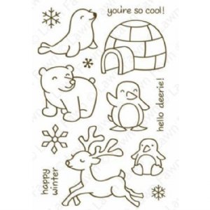 Lawn Fawn - Clear Stamps - Critters In The Snow