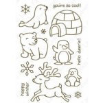 Lawn Fawn - Clear Stamps - Critters In The Snow