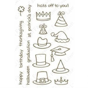Lawn Fawn - Clear Stamps - Hats Off To You