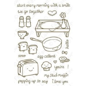 Lawn Fawn - Clear Stamps - Love 'N Breakfast