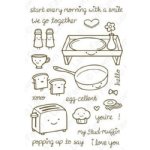 Lawn Fawn - Clear Stamps - Love 'N Breakfast