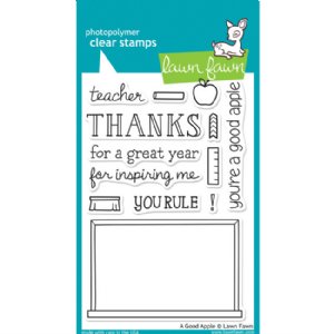 Lawn Fawn - Clear Stamps - A Good Apple