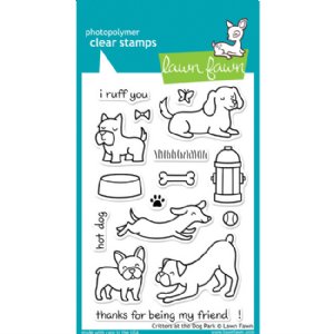Lawn Fawn - Clear Stamps - Critters At The Dog Park