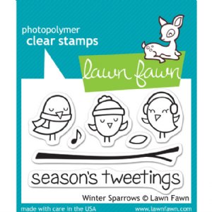 Lawn Fawn - Clear Stamps - Winter Sparrows