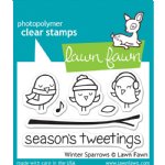 Lawn Fawn - Clear Stamps - Winter Sparrows