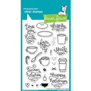 Lawn Fawn - Clear Stamps - Love You A Latte