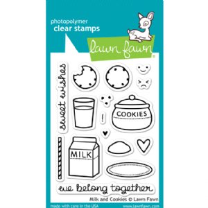 Lawn Fawn - Clear Stamps - Milk And Cookies