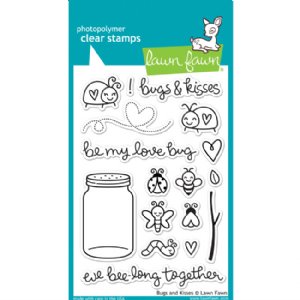 Lawn Fawn - Clear Stamps - Bugs And Kisses