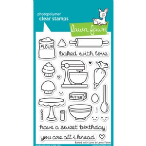 Lawn Fawn - Clear Stamps - Baked With Love