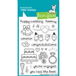 Lawn Fawn - Clear Stamps - Happy Wedding