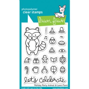 Lawn Fawn - Clear Stamps - Holiday Party Animal