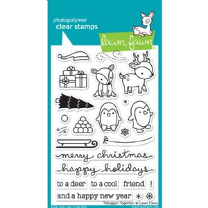 Lawn Fawn - Clear Stamps - Toboggan Together