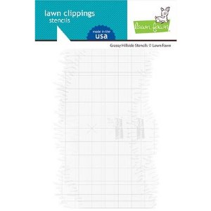 Lawn Fawn - Stencil - Grassy Hillside