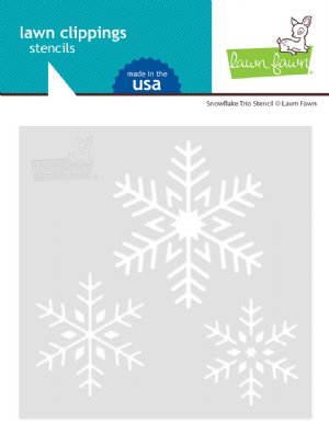 Lawn Fawn - Stencil - Snowflake Trio