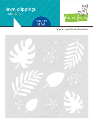 Lawn Fawn - Stencil - Tropical Leaves