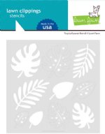 Lawn Fawn - Stencil - Tropical Leaves