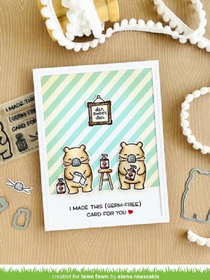 Lawn Fawn - Clear Stamp - Germ-Free Bear