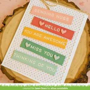 Lawn Fawn - Die - Hearts And Stars Skinny Tag