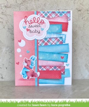 Lawn Fawn - Die - Hearts And Stars Skinny Tag