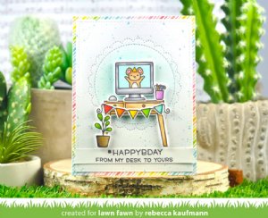 Lawn Fawn - Clear Stamp - Virtual Friends Add-On