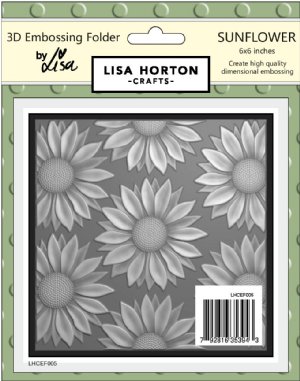 Lisa Horton - 3D Embossing Folder - Sunflower