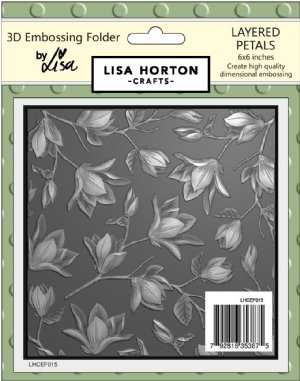 Lisa Horton - 3D Embossing Folder - Layered Petals