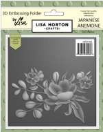 Lisa Horton - 3D Embossing Folder & Die - Japanese Anemone