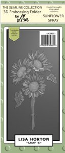 Lisa Horton - 3D Embossing Folder & Die - Sunflower Spray