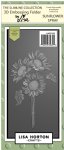 Lisa Horton - 3D Embossing Folder & Die - Sunflower Spray