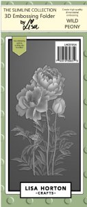 Lisa Horton - 3D Embossing Folder & Die - Wild Peony