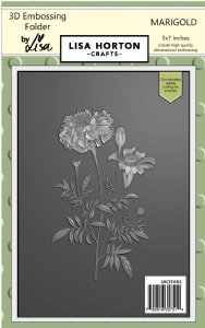 Lisa Horton - 3D Embossing Folder & Die - Marigold