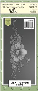 Lisa Horton - 3D Embossing Folder With Die - Cosmos Border