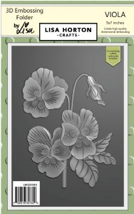 Lisa Horton - 3D Embossing Folder & Die - Viola