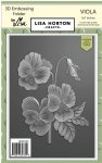 Lisa Horton - 3D Embossing Folder & Die - Viola