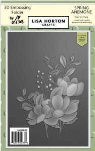 Lisa Horton - 3D Embossing Folder & Die - Spring Anemone